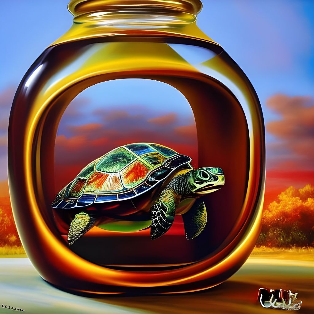 Turtle in the bottle