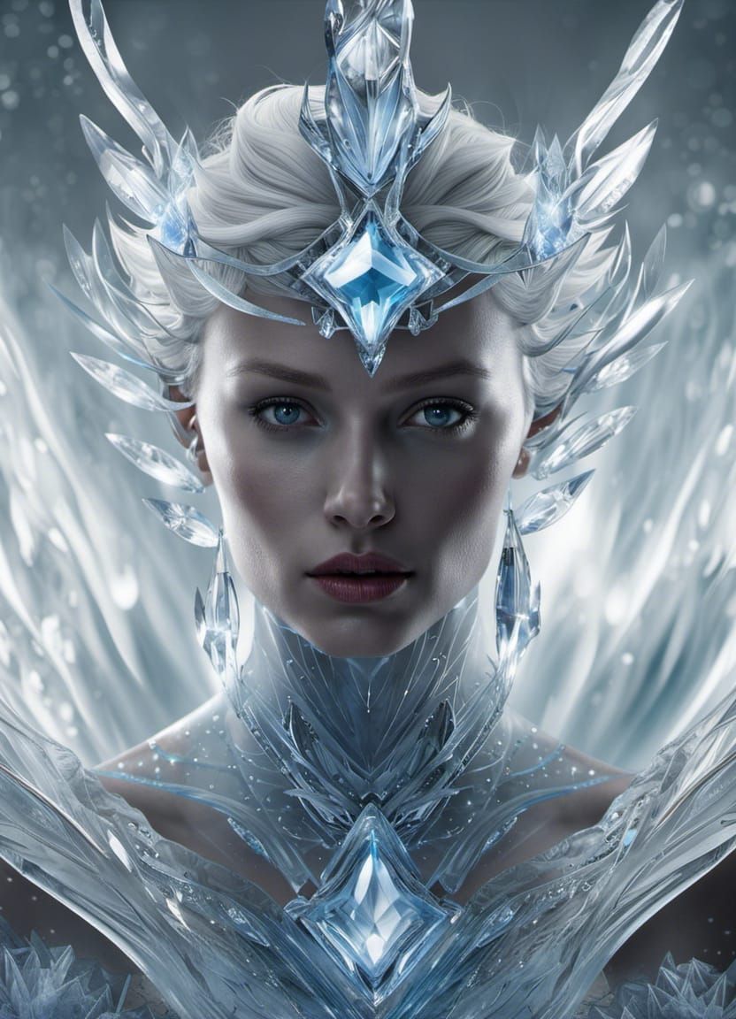 Icy goddess - AI Generated Artwork - NightCafe Creator