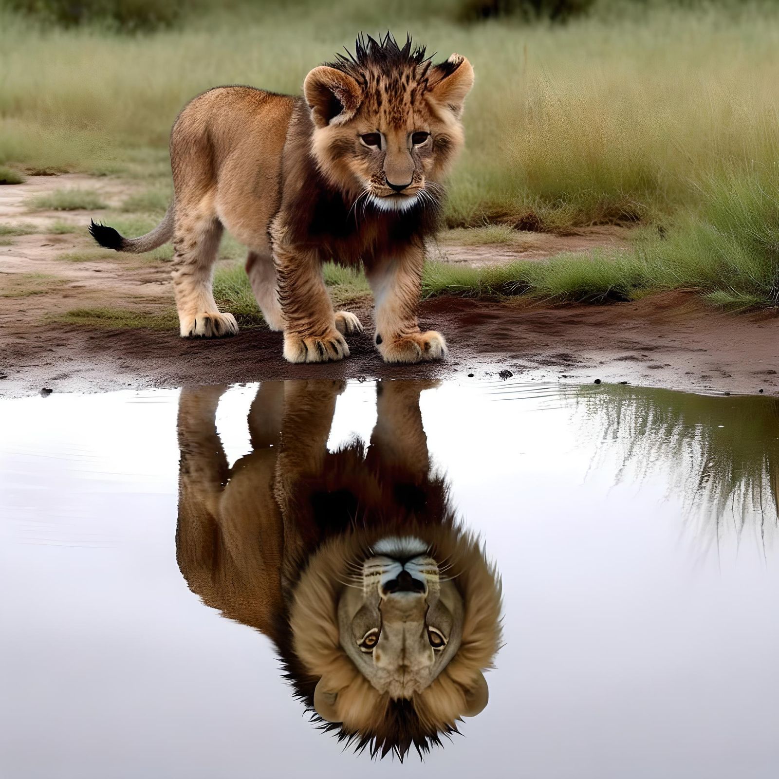 Lion Cub Lion  by @Cam Views