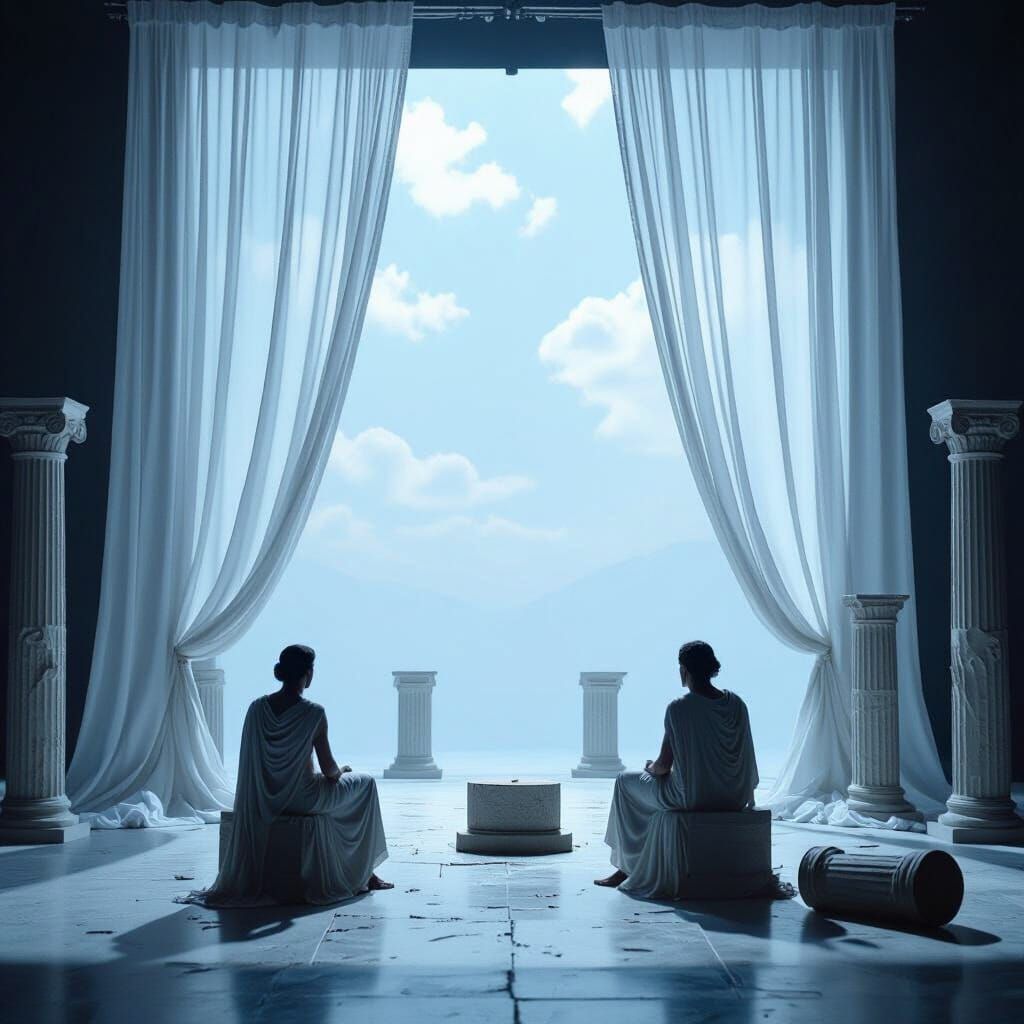 Ein Bühnenbild für Woody Allen‘s GOTT