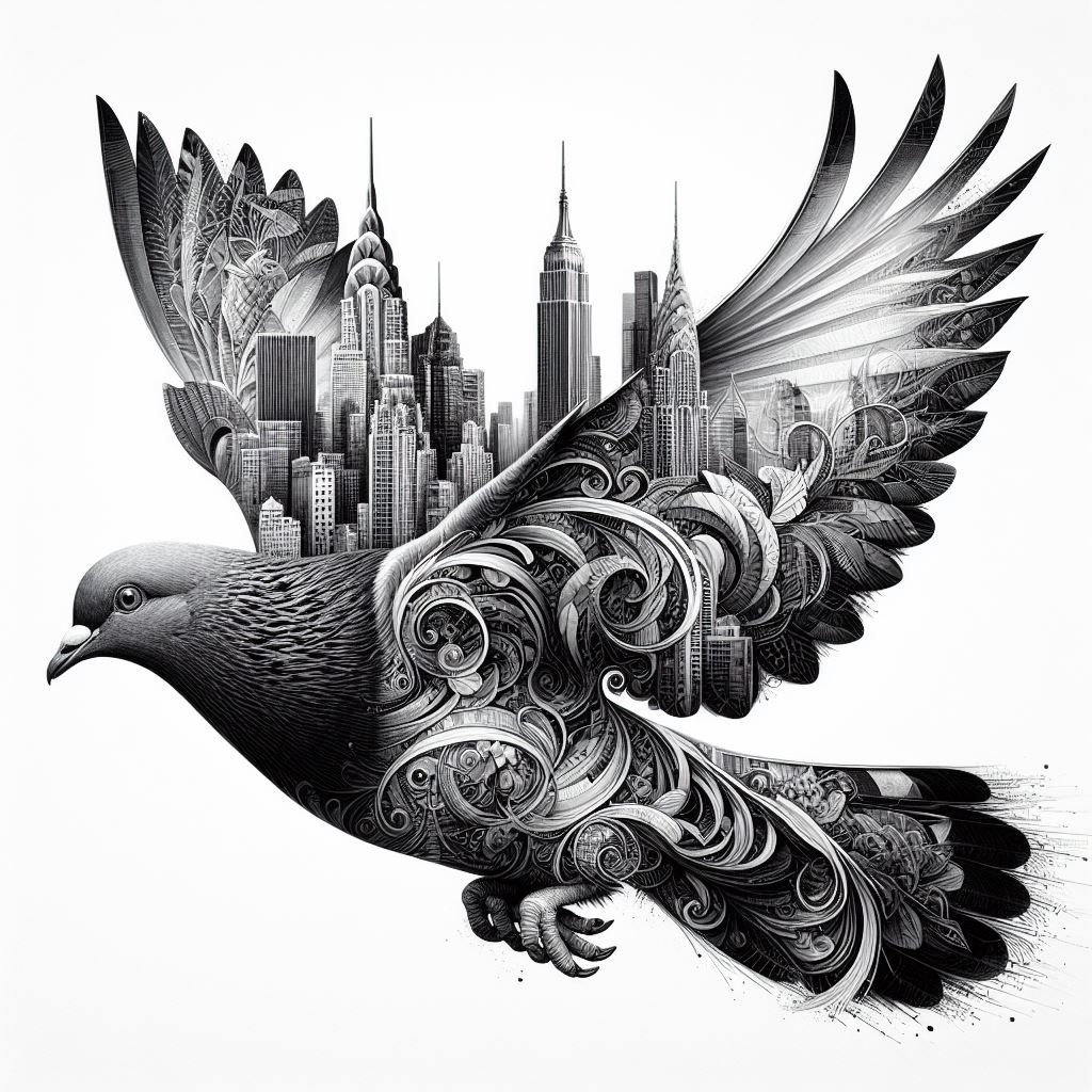 Grey pigeons of New York