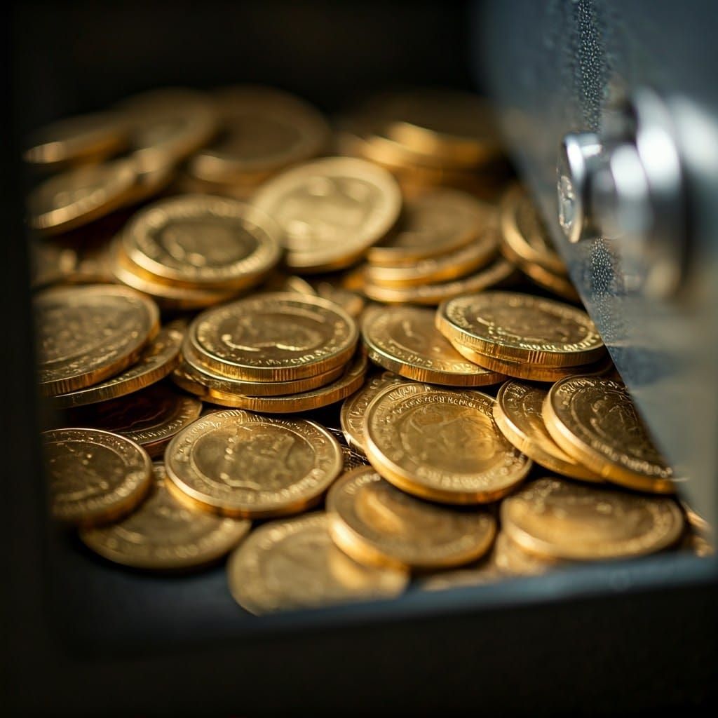 Golden Treasure in a Secure Safe