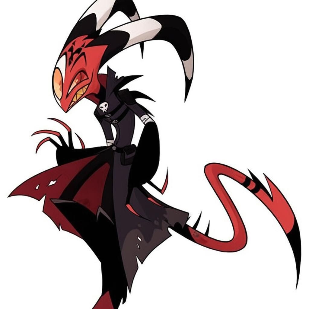 Blitzo Is A Rather Tall And Slim Imp Who Sported A Harlequin-like 