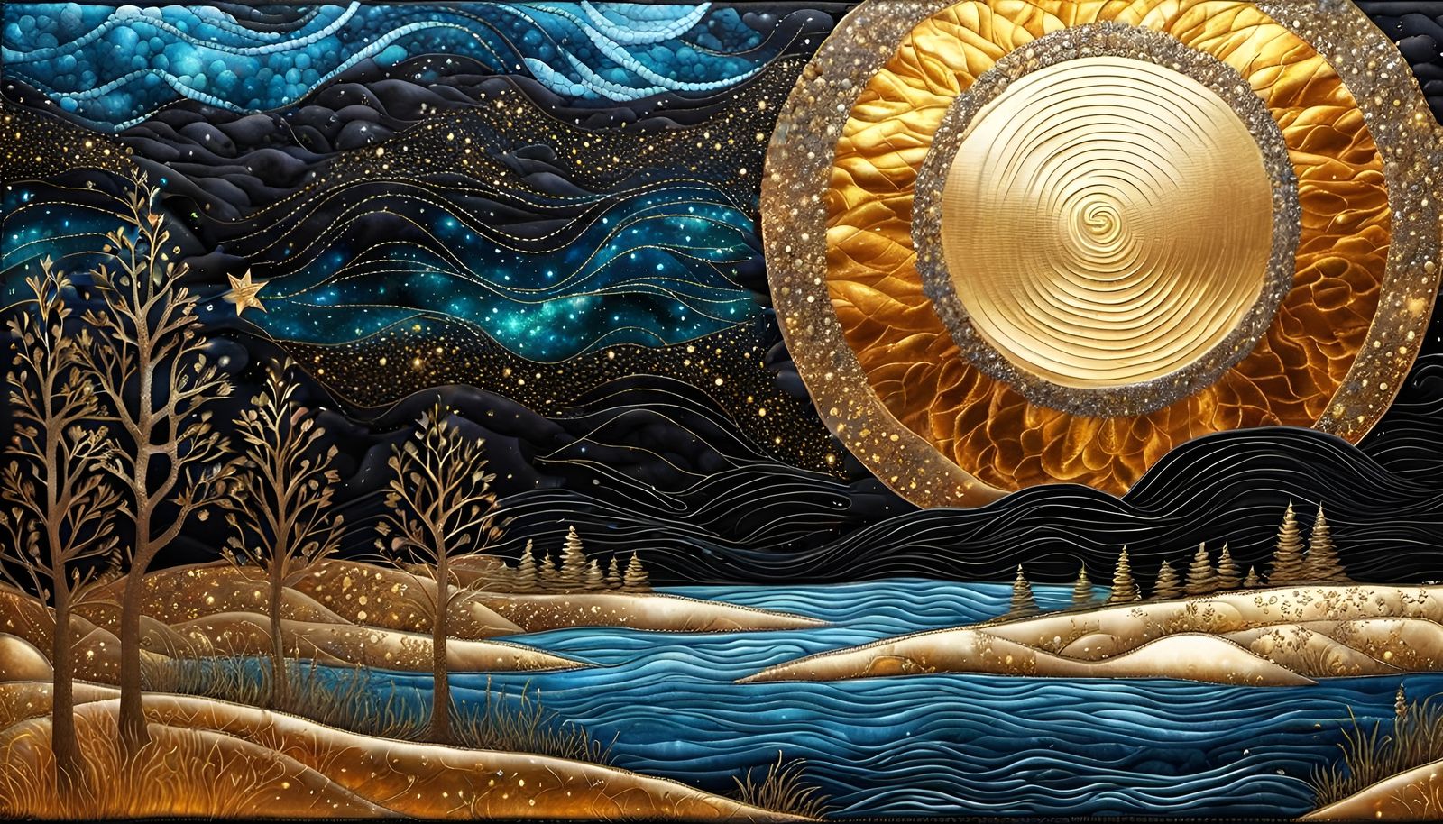 Golden Night Vista  by @lawrencelot