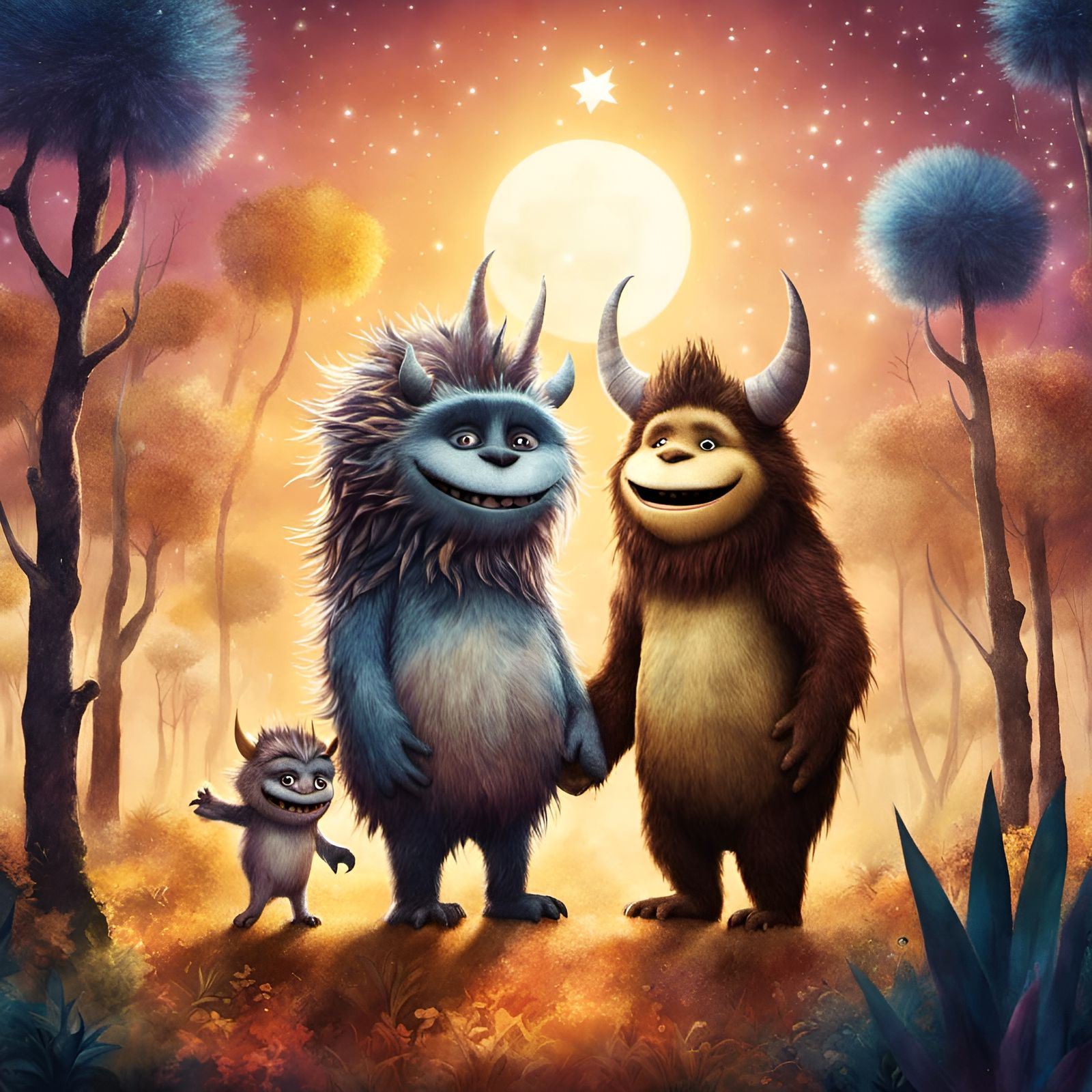 Wild Thing Besties in the Magical Forest  by @lawrencelot