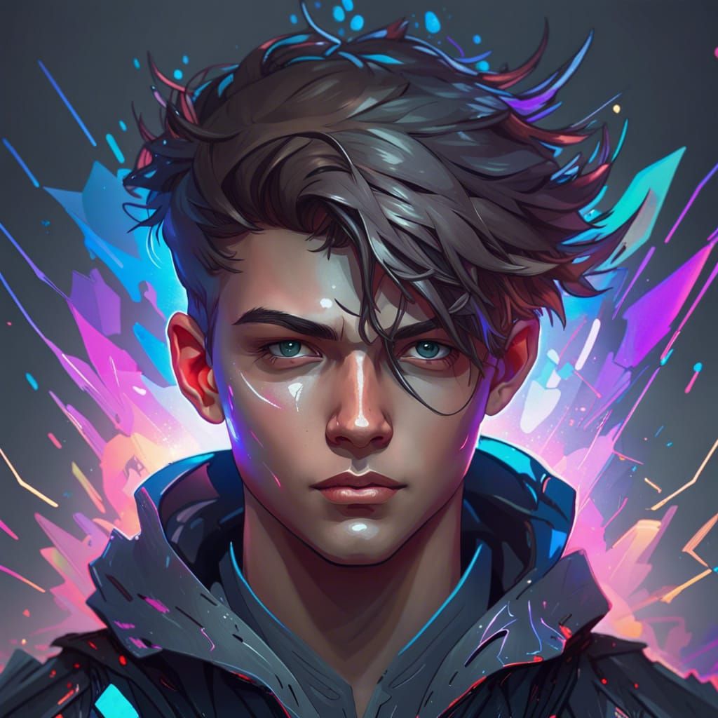 Cyber boy - AI Generated Artwork - NightCafe Creator