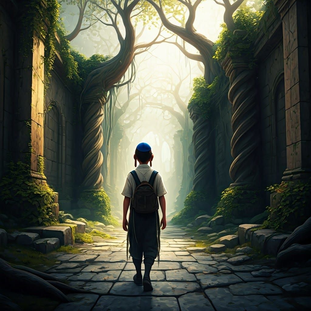Young Boy Embarks on a Magical Journey Set Amid Ancient Myst...