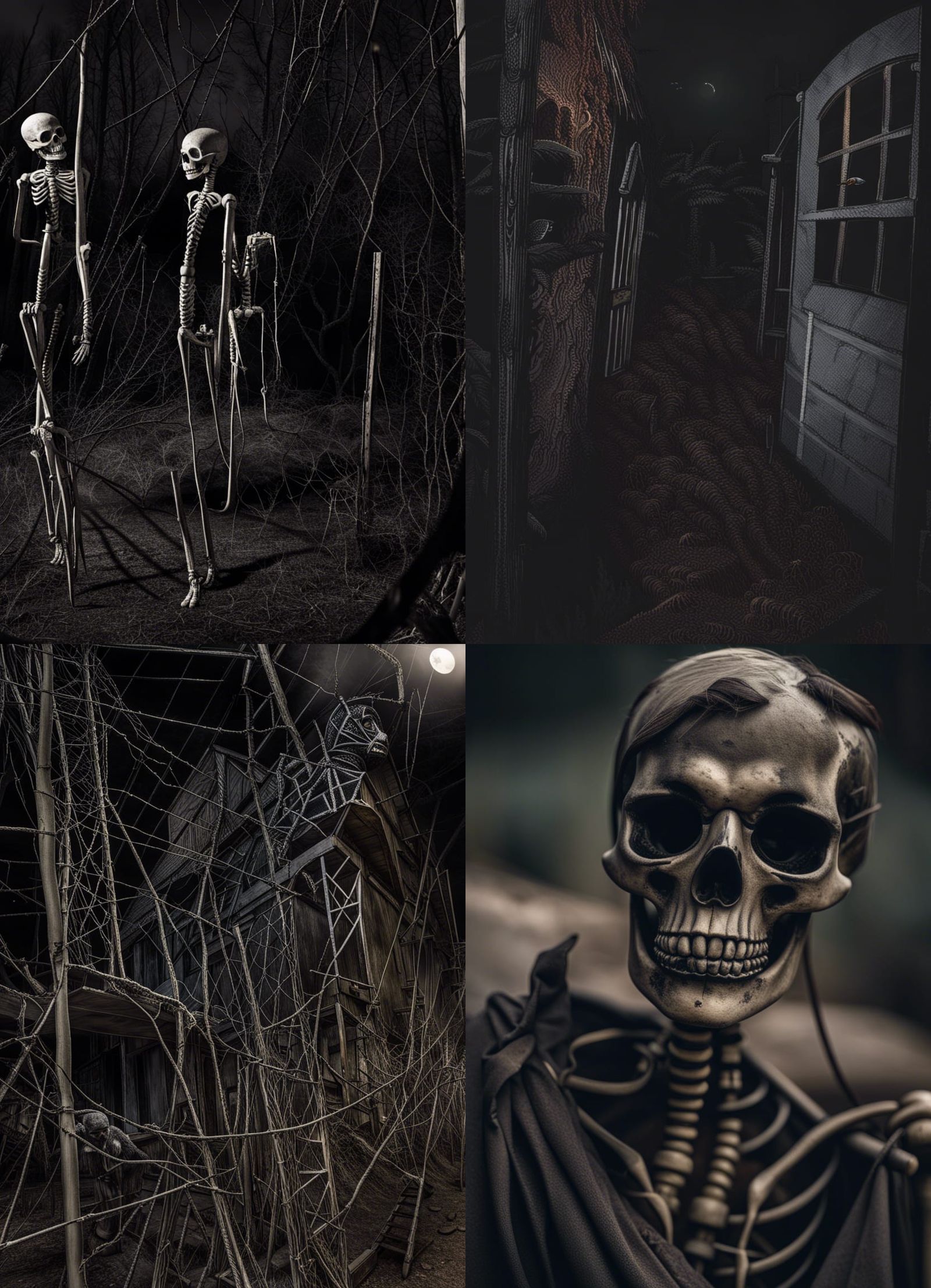 spoopy scary skeleton