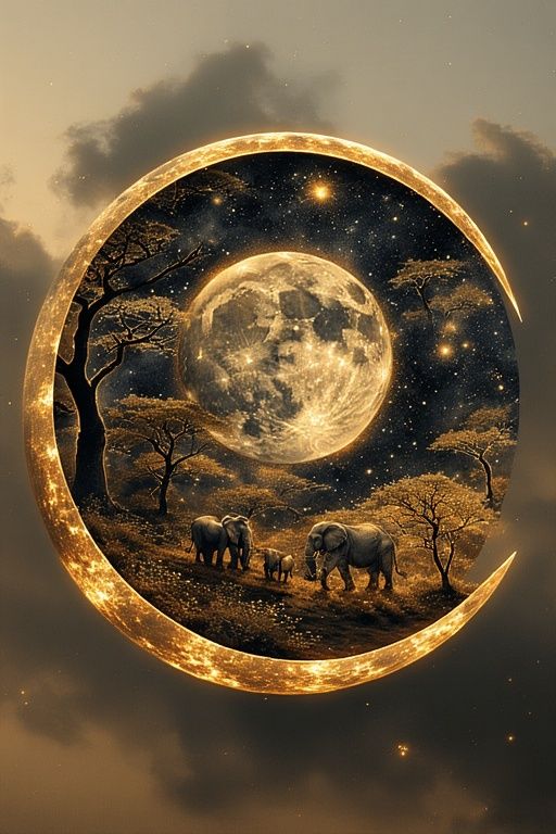 An abstract tattoo composition