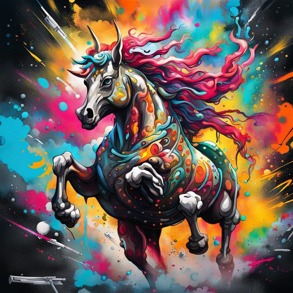 Centaur Race: Graffiti Art in Greek Mythology