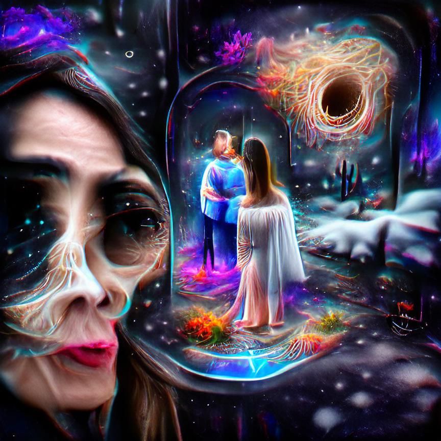 Astral Portal Between Worlds in 8K Resolution