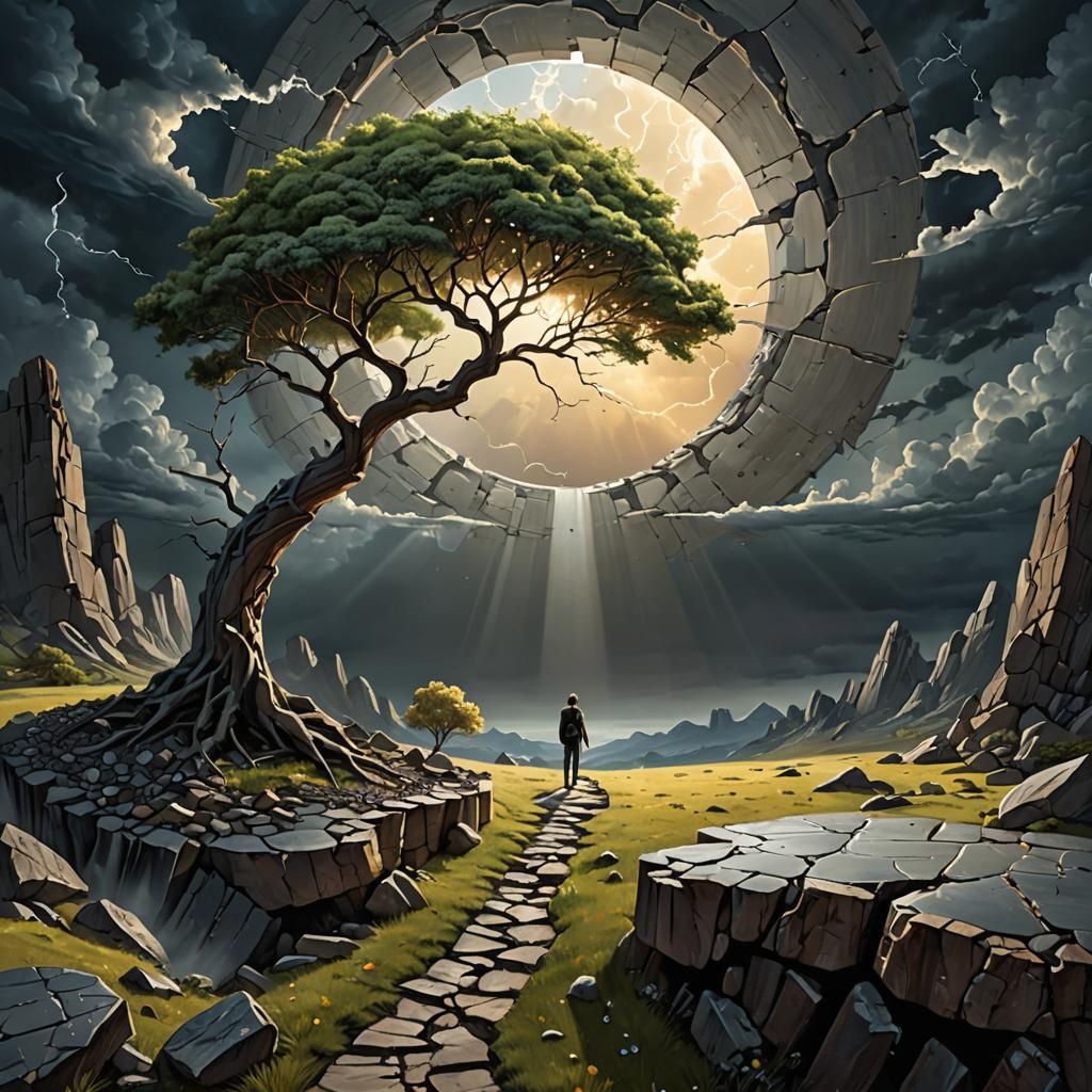 Fractured Sky  by @Schmooz