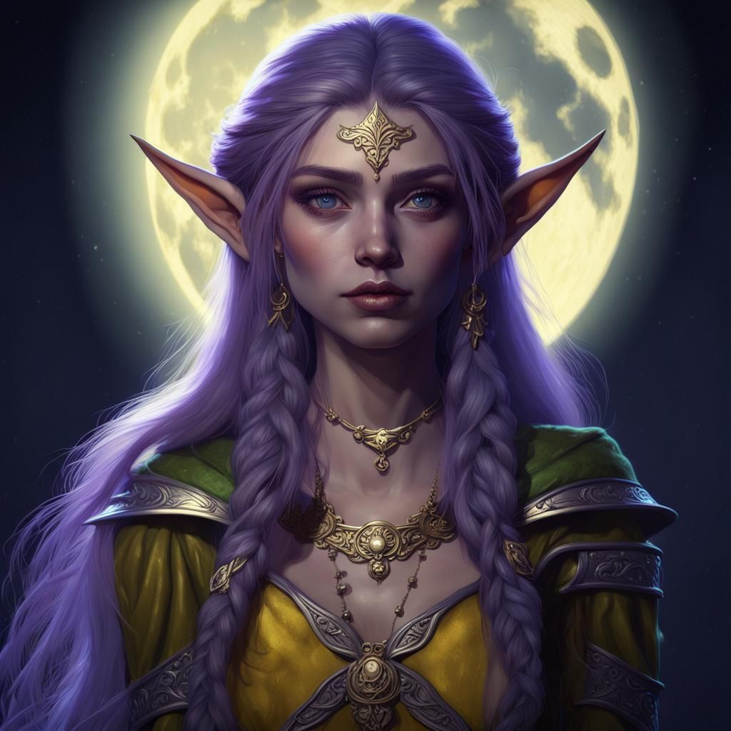 Moonlight Elf 4 - AI Generated Artwork - NightCafe Creator