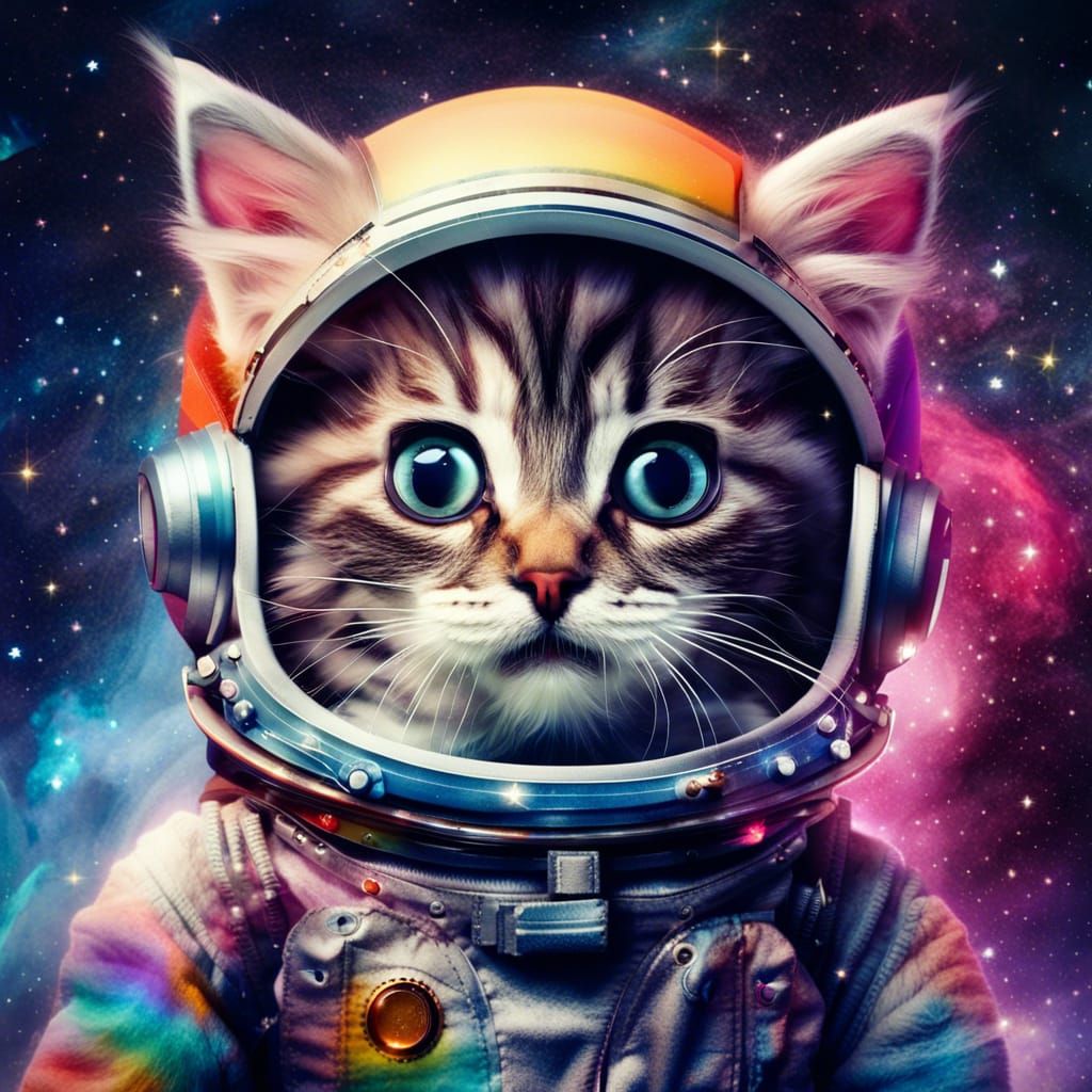 Astronaut kitten - AI Generated Artwork - NightCafe Creator