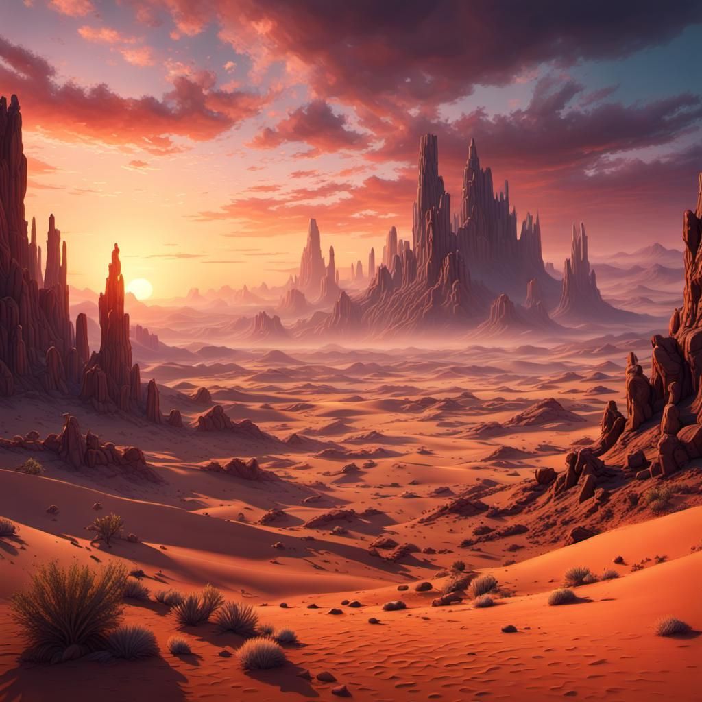 desert sunset