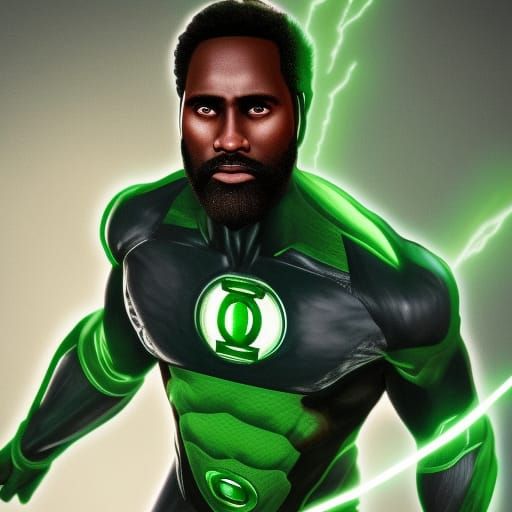 John David Washington as Green Lantern AI Generated Artwork