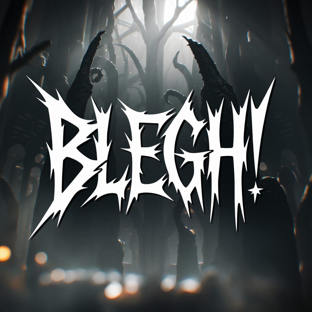 Heavy Metal Album Cover Art in Gothic Style