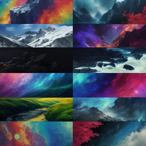 Fractal Encaustic Painting