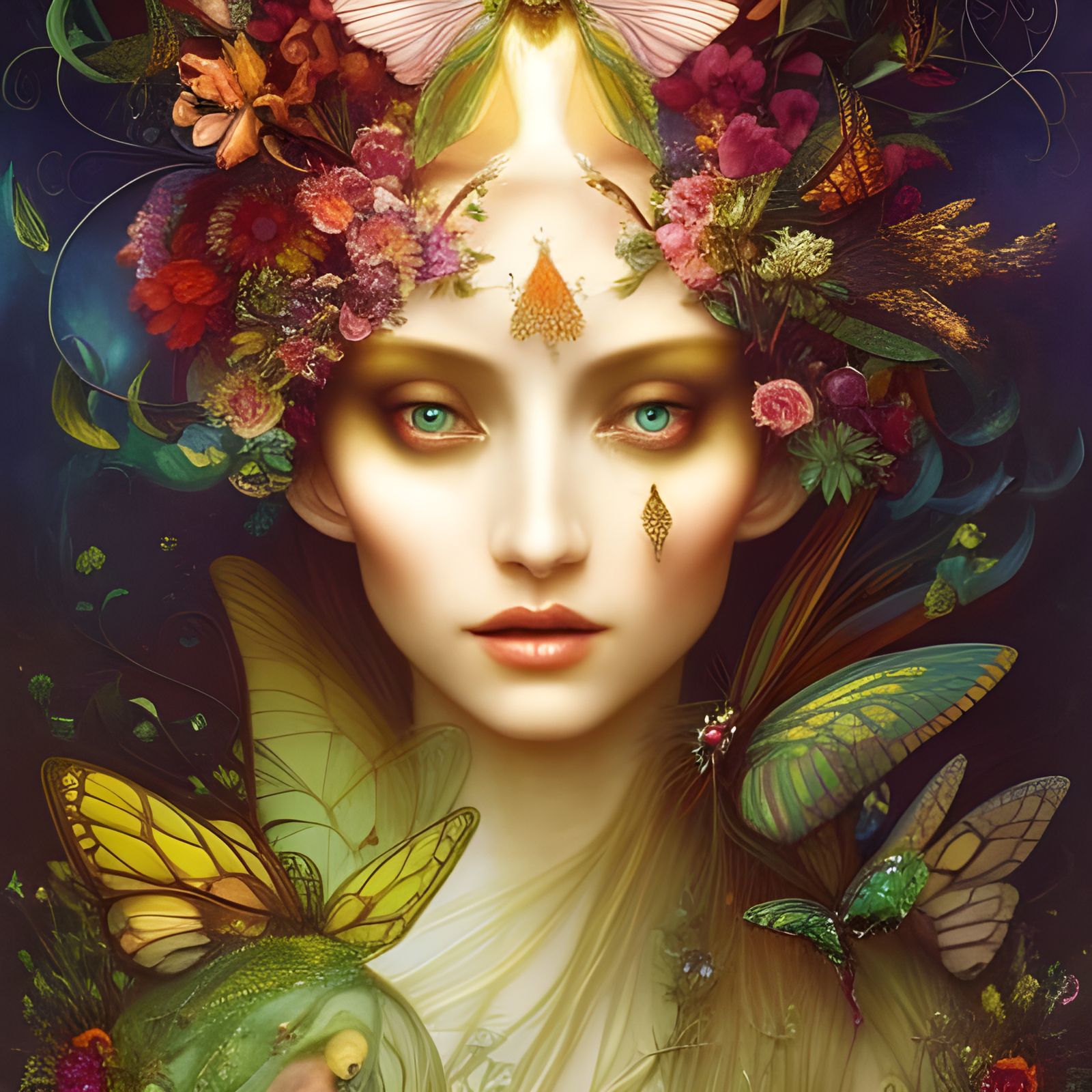 Faerie of flowers - AI Generated Artwork - NightCafe Creator