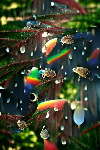 Raindrops rainbow