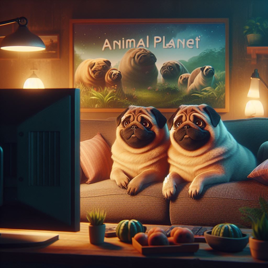 watching Animal Planet on TV