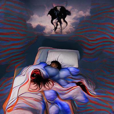 Sleep Paralysis AI Generated Artwork NightCafe Creator