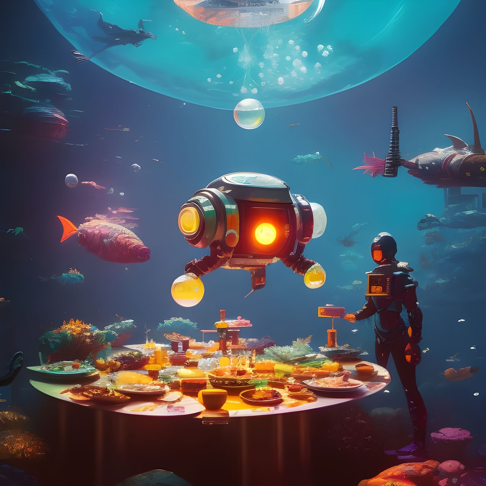 A reserved table.  by @Yam