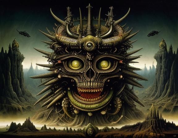 SURREAL MONSTER LANDSCAPE 2