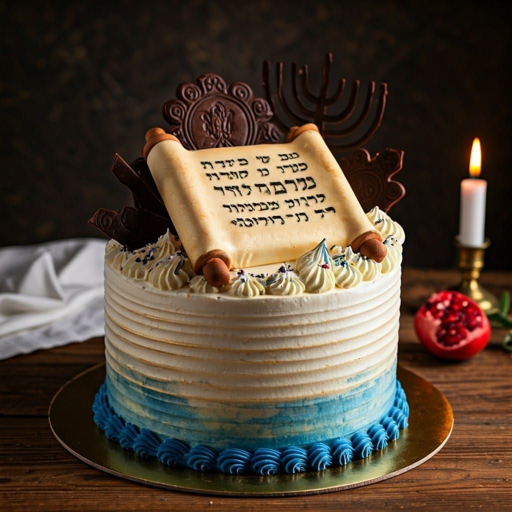 עוגת ספר תורה  by @zurech