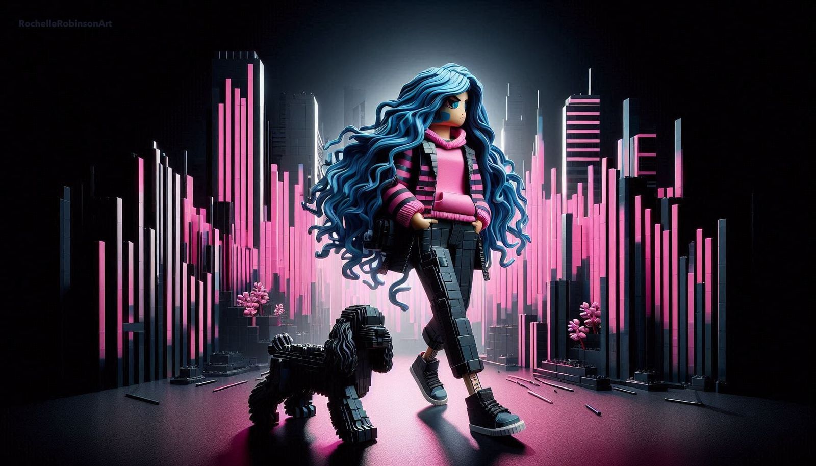 A Girl And Her Dog Mel