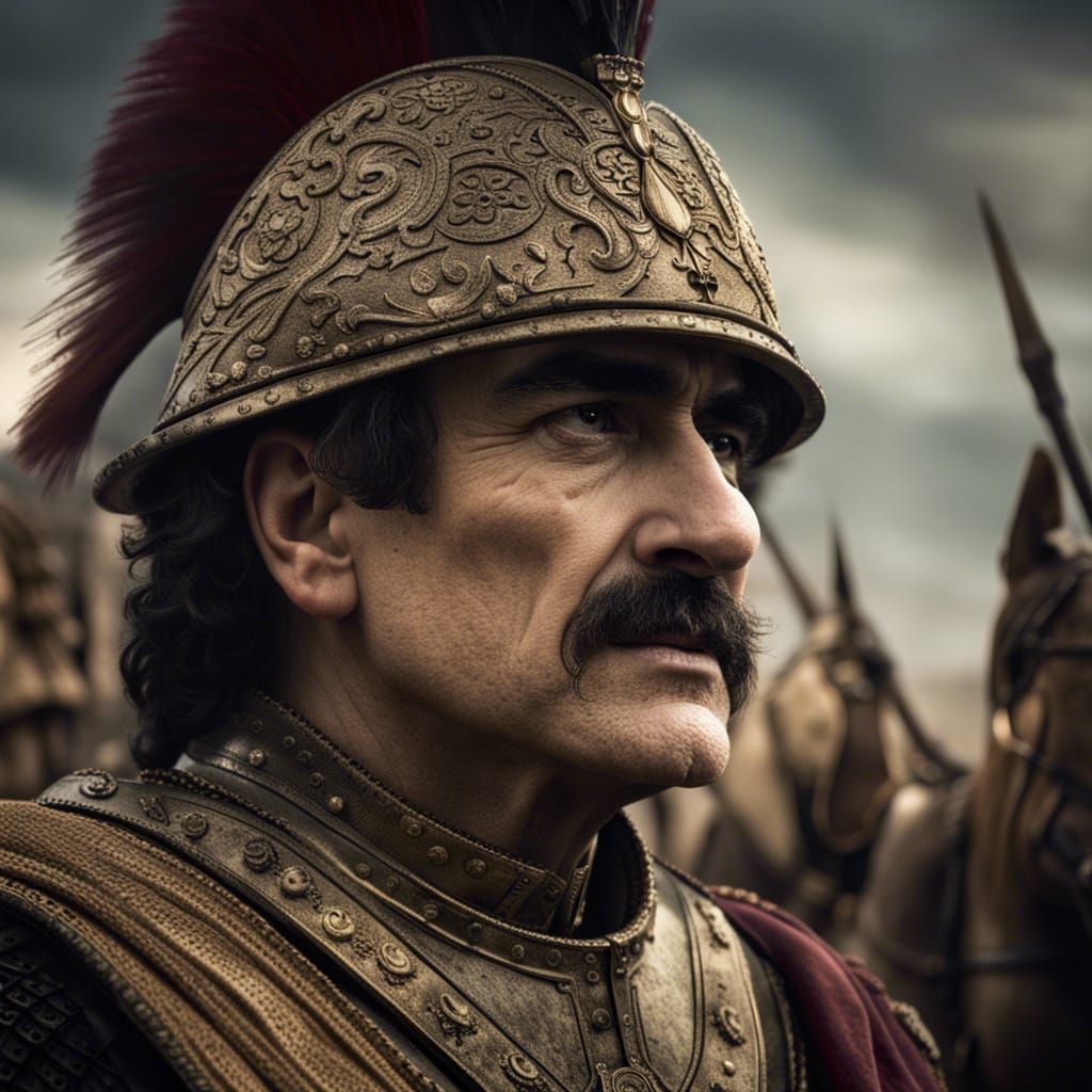 David Suchet as a General in Battle