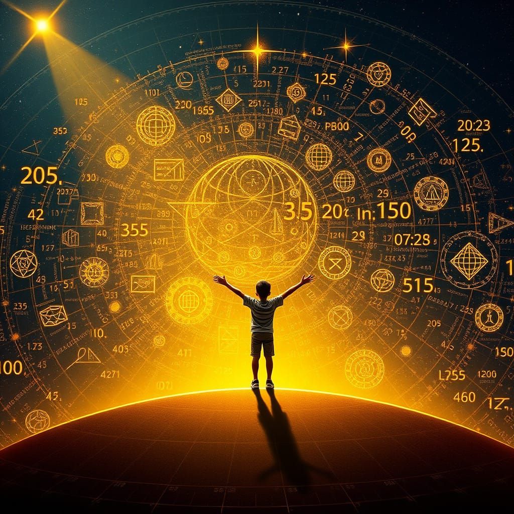 a world full of numbers  by @undefined