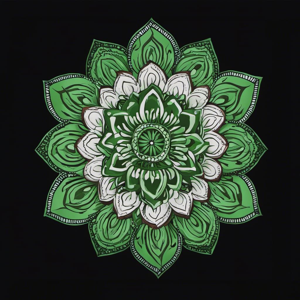 Mandala green