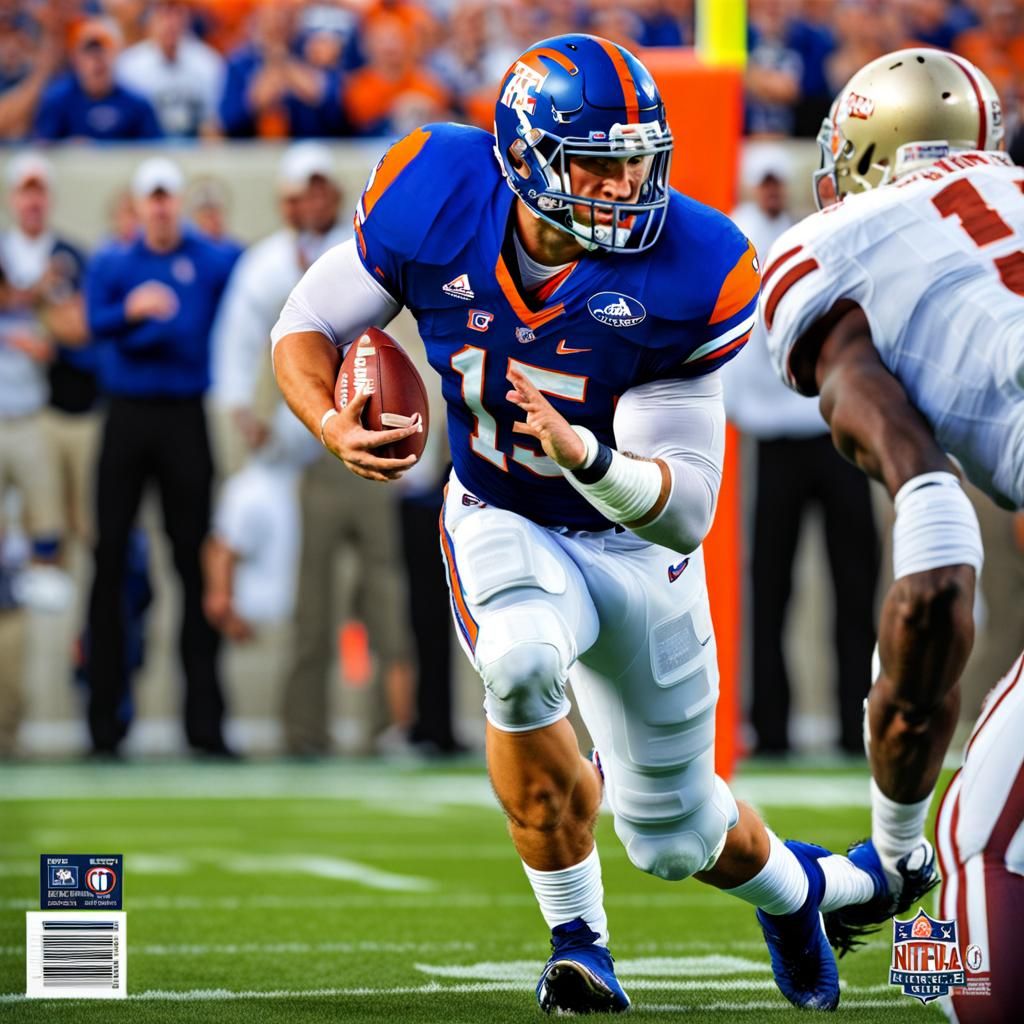 NCAA football cover Tim Tebow - AI Generated Artwork - NightCafe Creator