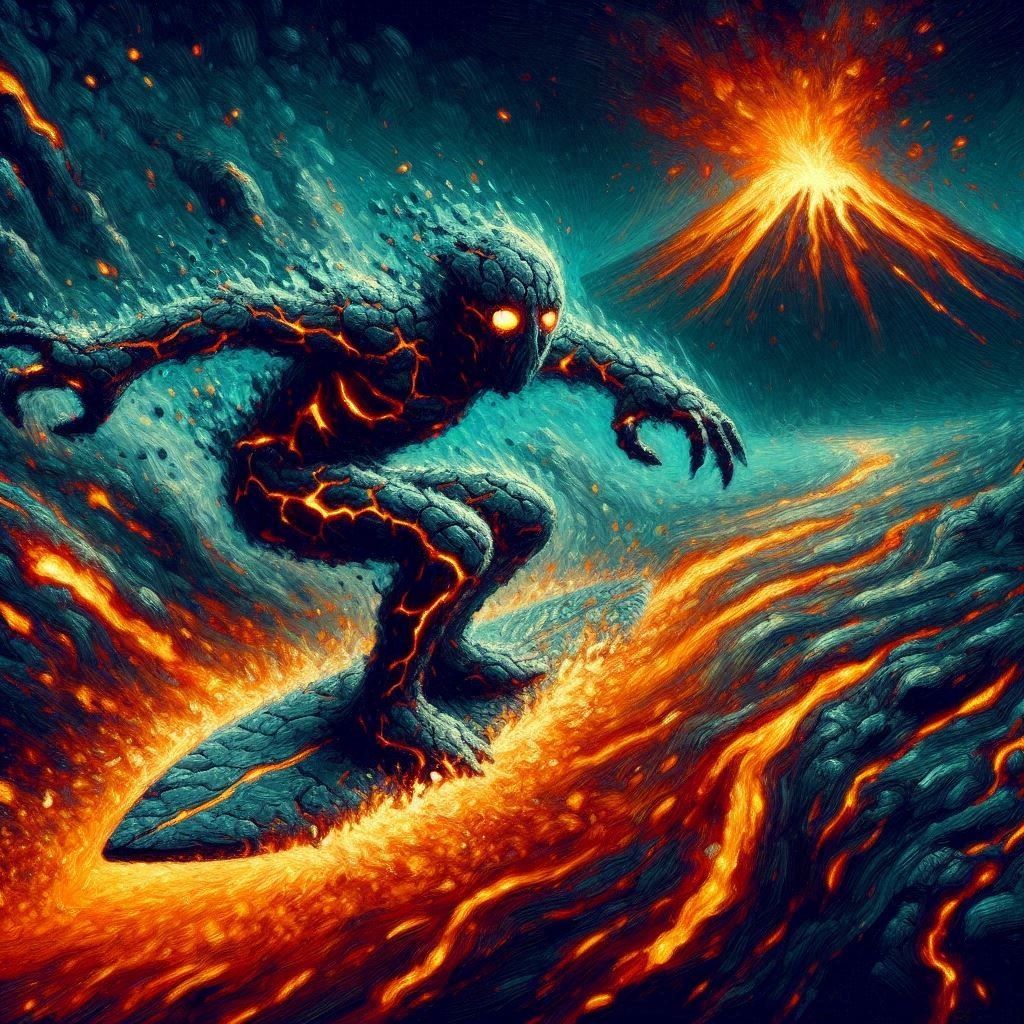 "The Lava Surfer"