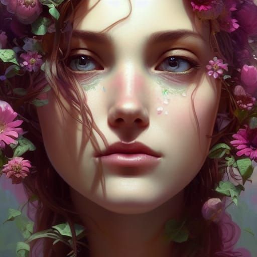 flower queen AI Generated Artwork NightCafe Creator