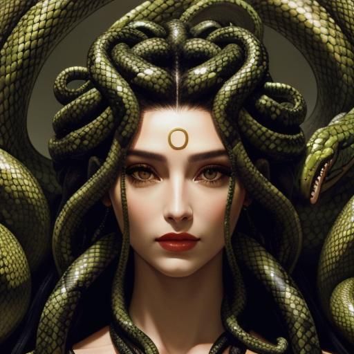 portrait of medusa - AI Generated Artwork - NightCafe Creator