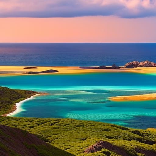 Colorfull sea