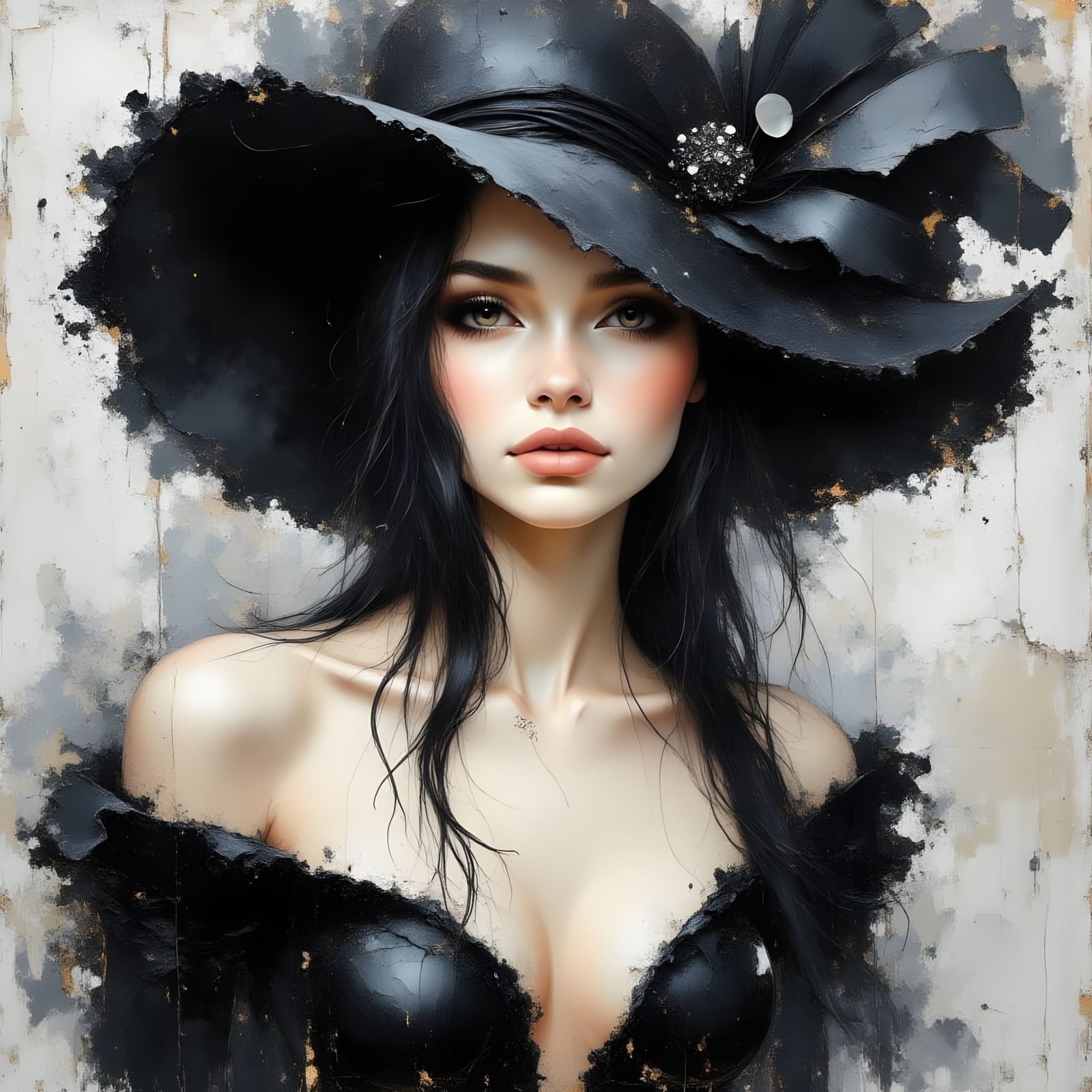 The Lady with a Grey Hat   by @MimTev