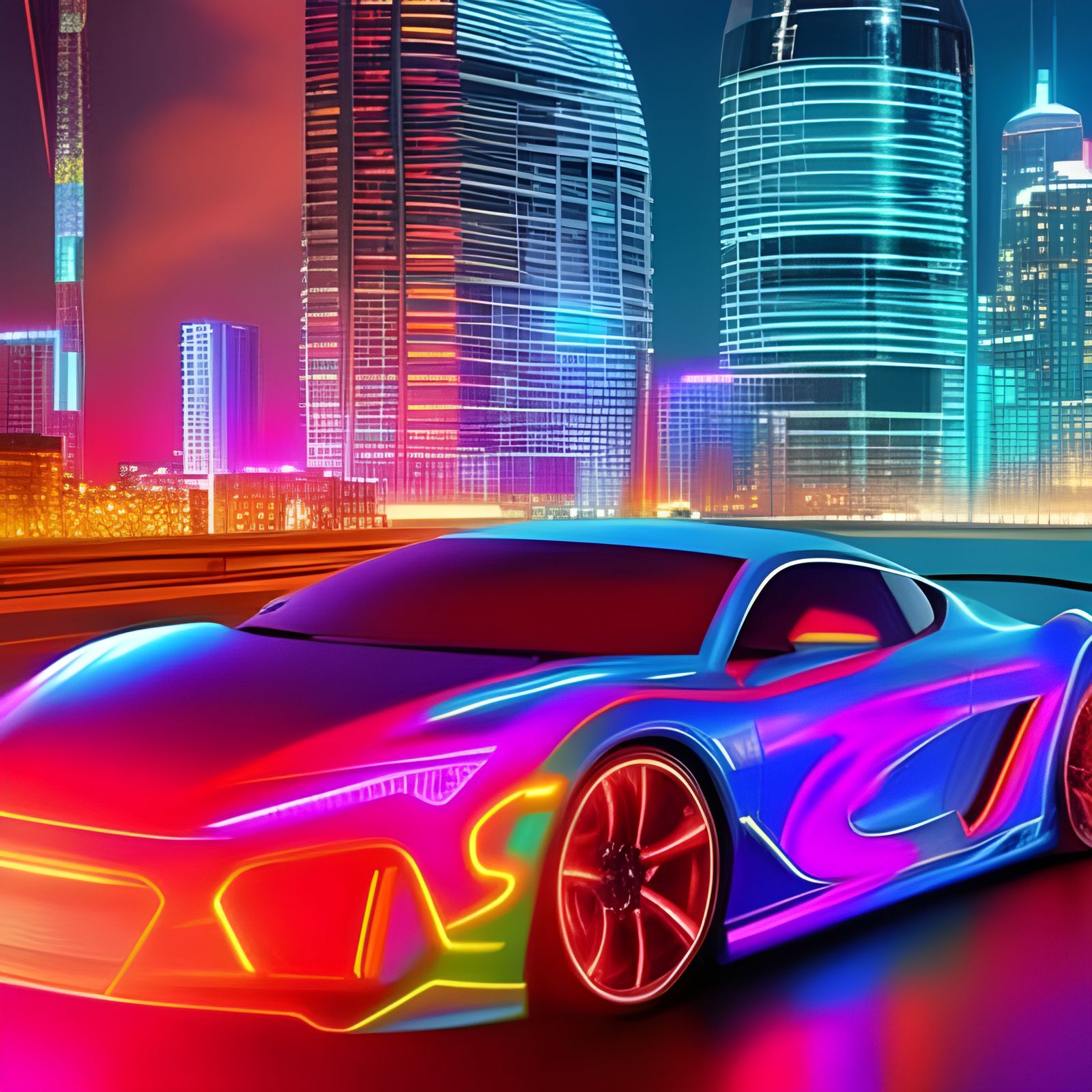 Cyberpunk Car AI Generated Artwork NightCafe Creator