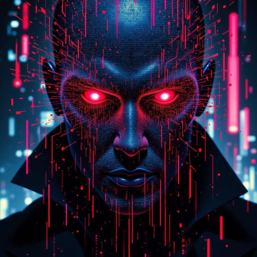 <lora:Data-Face:1.0> evil Data-Face