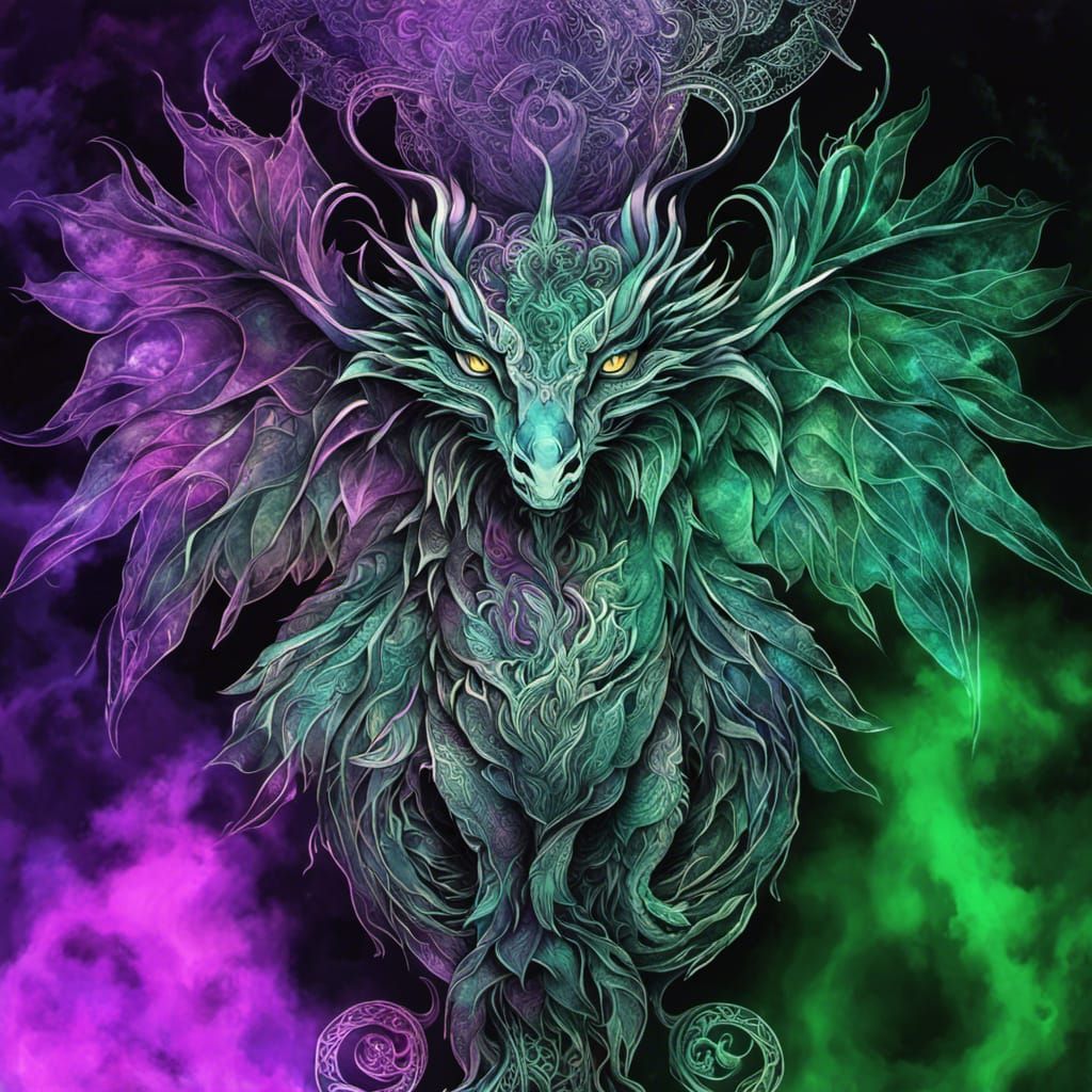 Celtic Dragon 3 - AI Generated Artwork - NightCafe Creator