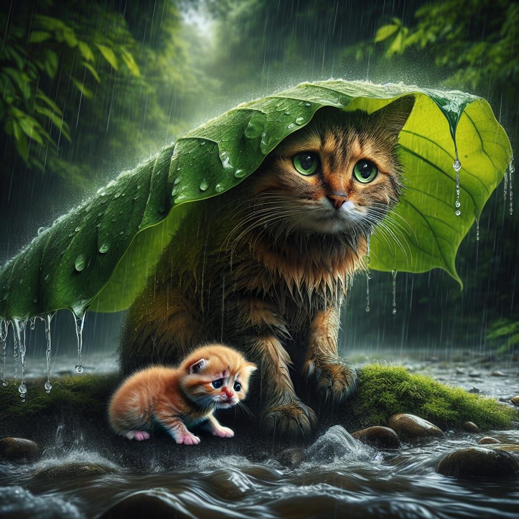 Two Hearts in the Rain  by @Pavel