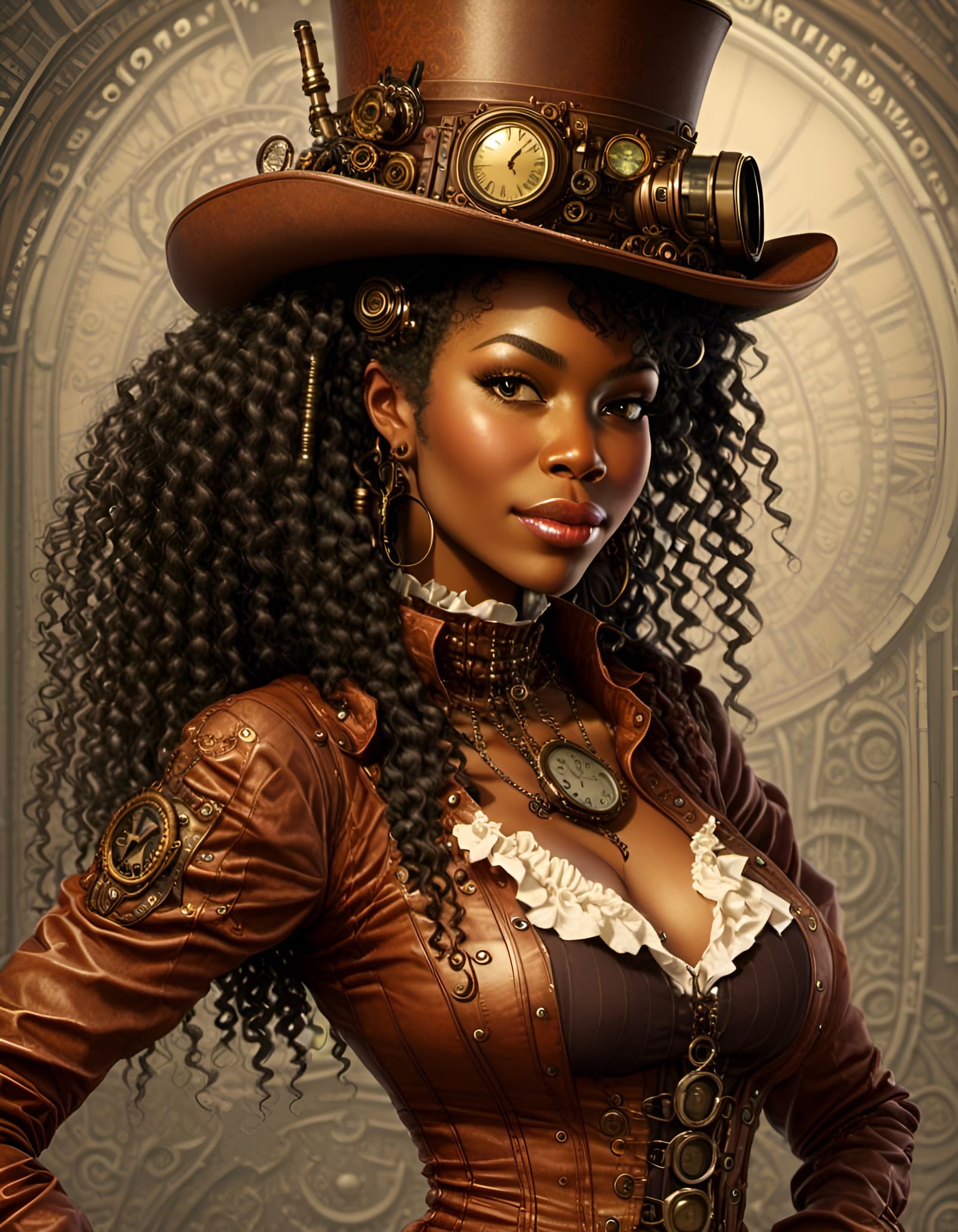  Gorgeous African Steampunk Lady