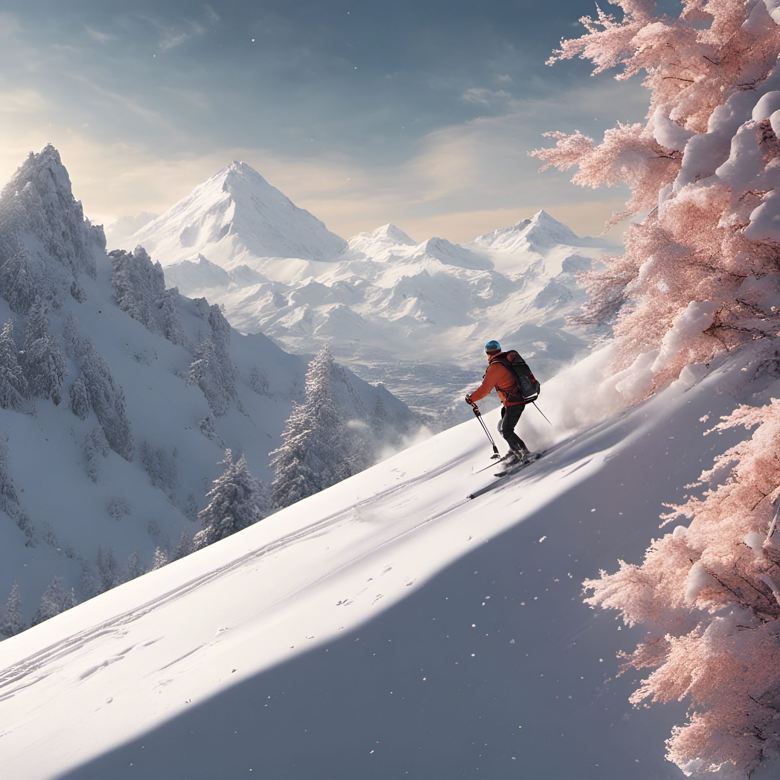 Skiing on a breathtaking snow-covered mountain is my dream vacation  by @NewAgerJul