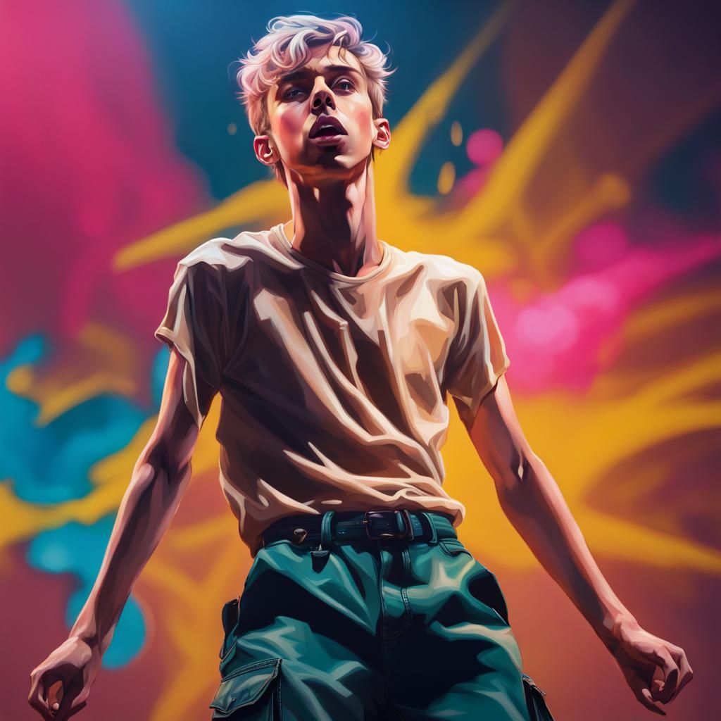 Troye Sivan 231126B - AI Generated Artwork - NightCafe Creator