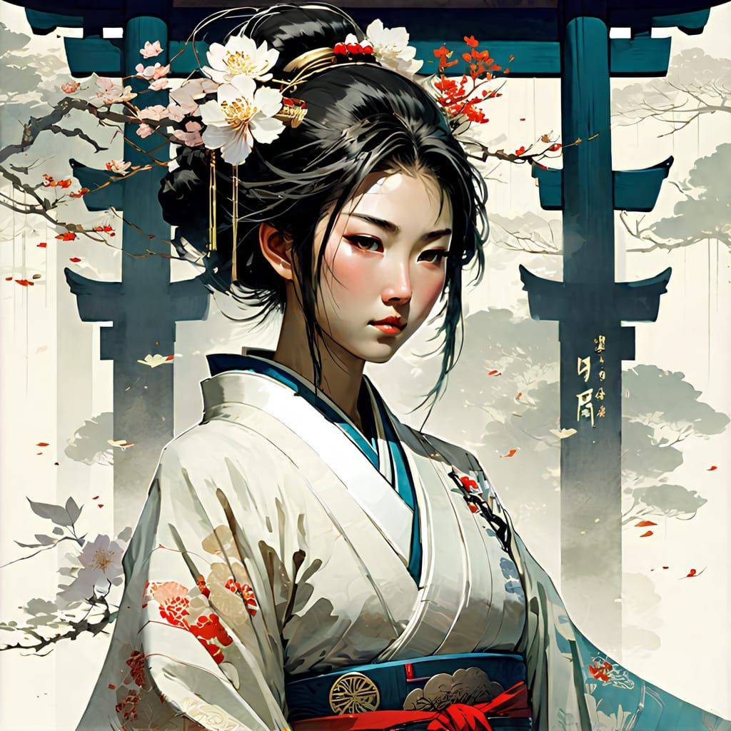 Shrine Maiden Kimono