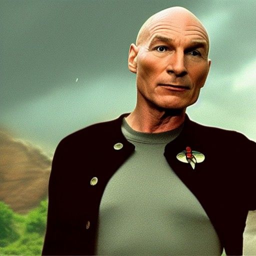 Captain Picard Jurassic Park