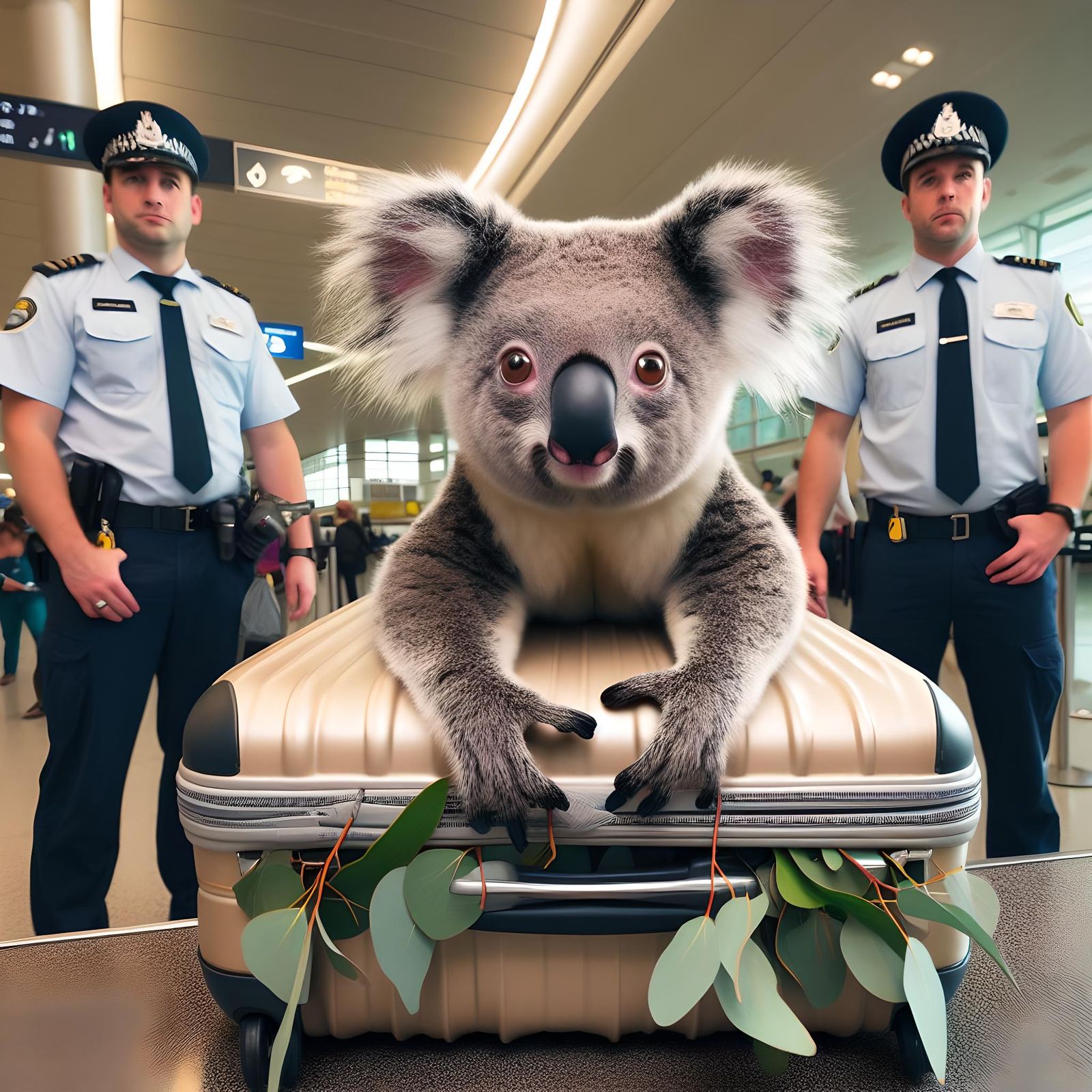 Koala Is Detained At Airport Trying To Smuggle Eucalyptus Out Of The Country