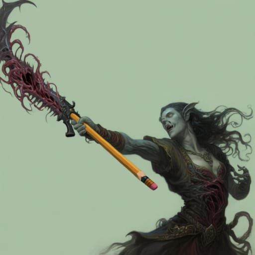 By the power of graphite.